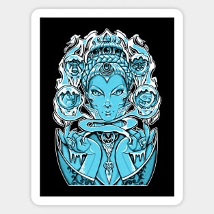 The Snow Queen - White Outline Version Magnet